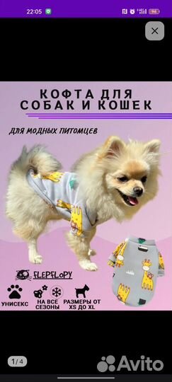 Кофта для собак