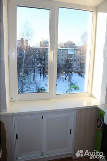 Пластиковое окно в квартиру на кухню
