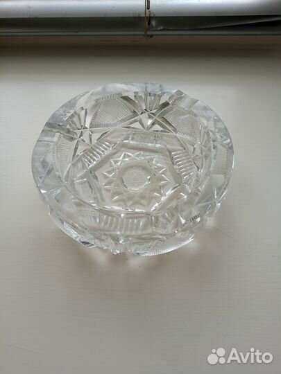 Хрустальная посуда СССР,пепельница гдр
