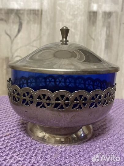 Сахарница конфетница СССР винтажная