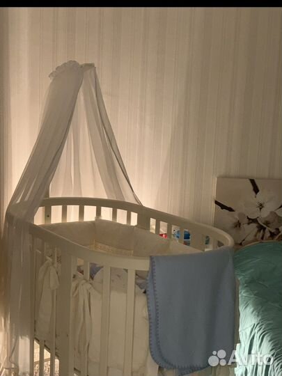 Детская кроватка с маятником трансформер