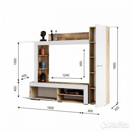 Модульная гостиная стенка в наличии