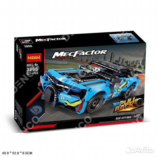 Конструктор Decool «Драгстер» 3808