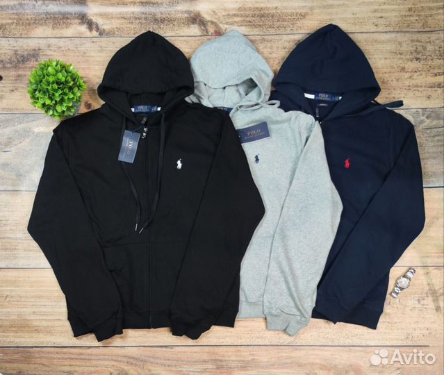 Зип худи polo ralf lauren (3 цвета)