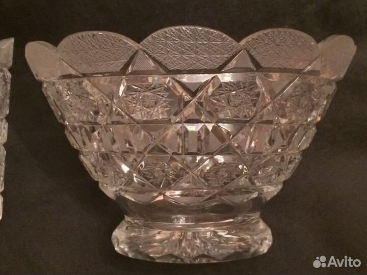 Вазы хрустальные разные СССР