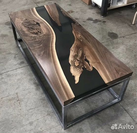 Столы с эпоксиднлй смолой