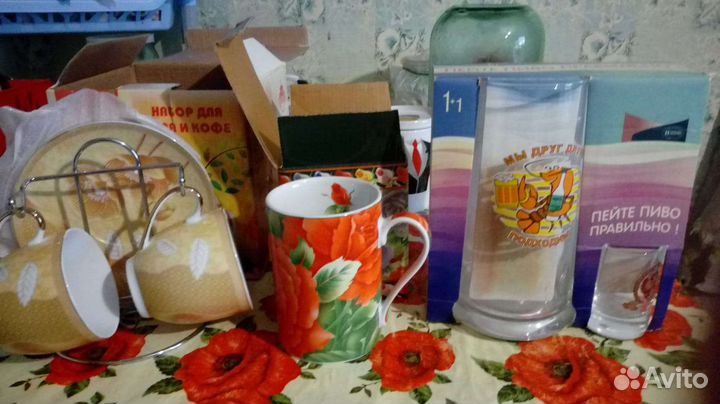 Кружки новые в коробках