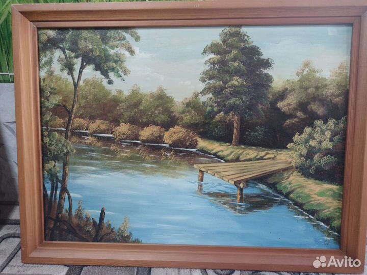 Картина маслом на холсте бу