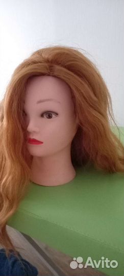 Манекен для причёсок искусственным волосами