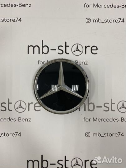 Эмблема в решетку “под стекло” Mercedes