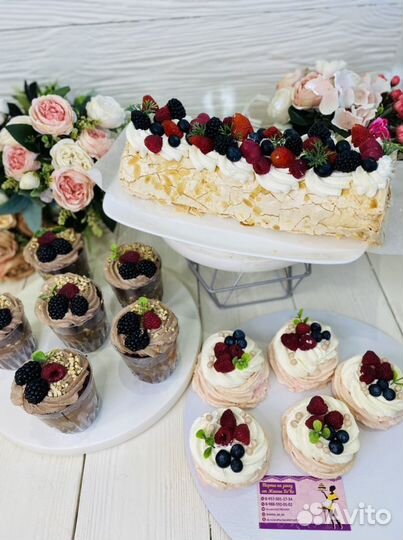 Меренговый рулет