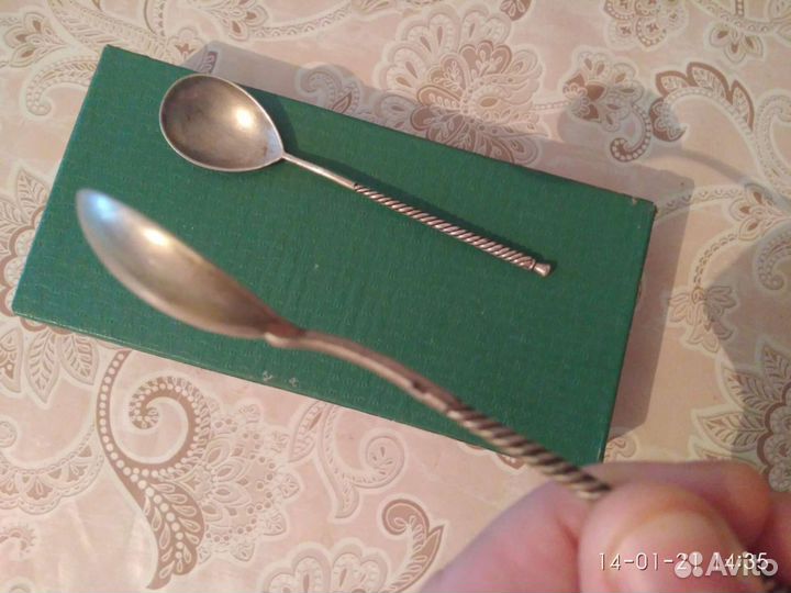 Мельхиоровые Вилки Ножи с посирибрением