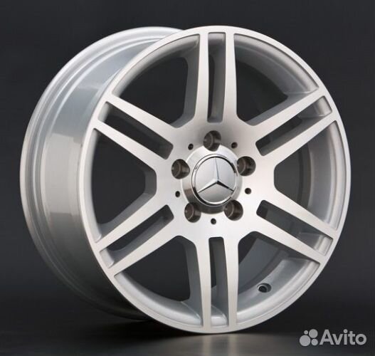 Диски Replica Replay MB66 7,5x17 5x112 ET:48 66.6 SF (серебро,полировка)