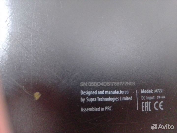 Планшет supra м722