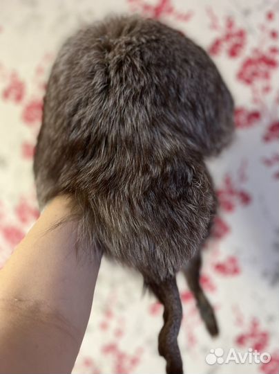 Шапка ушанка натуральный мех женская