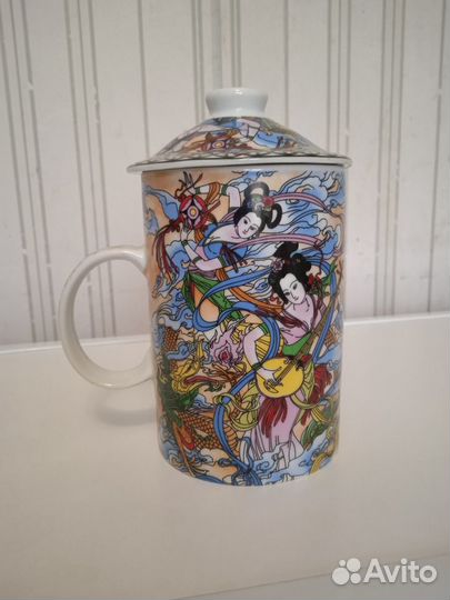 Кружка с крышкой