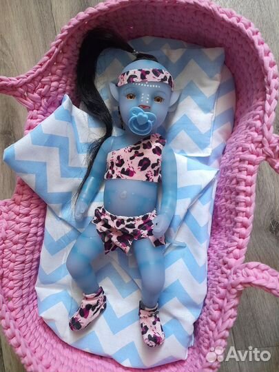 Новая плетеная переноска для кукол