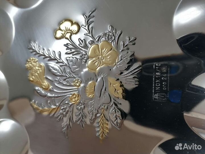 Блюда с позолотой Италия Motti