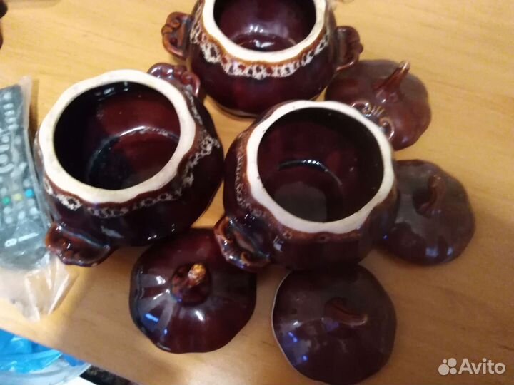 Горшочки для запекания бу 3 шт