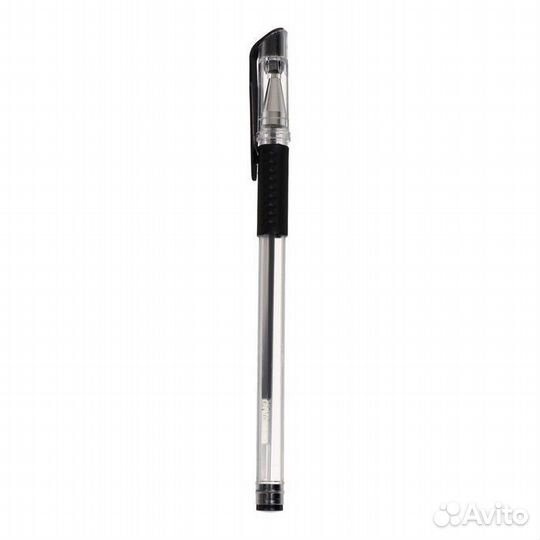 Ручка гелевая, 0.5 мм, чёрный стержень, 5 шт