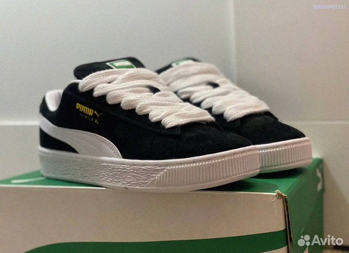 Кроссовки мужские Puma Suede XL “Black White “