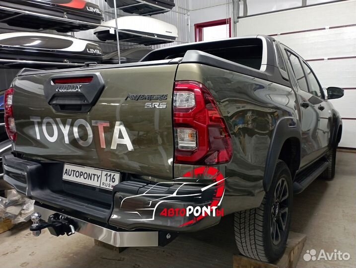 Фаркоп Toyota Hilux 2023 квадрат Нержавейка