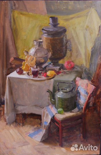 Картина маслом 60*90 на холсте натюрморт