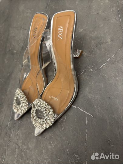 Силиконовые туфли с открытой пяткой