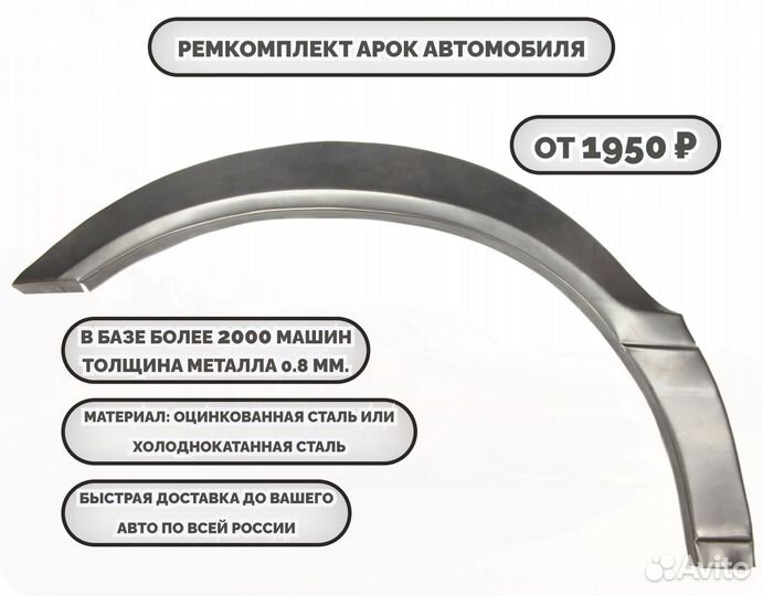 Ремонтные арки (ремкомплект) на автомобиль