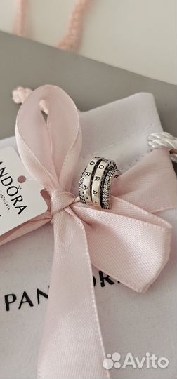 Серьги с двойным обручем Pandora