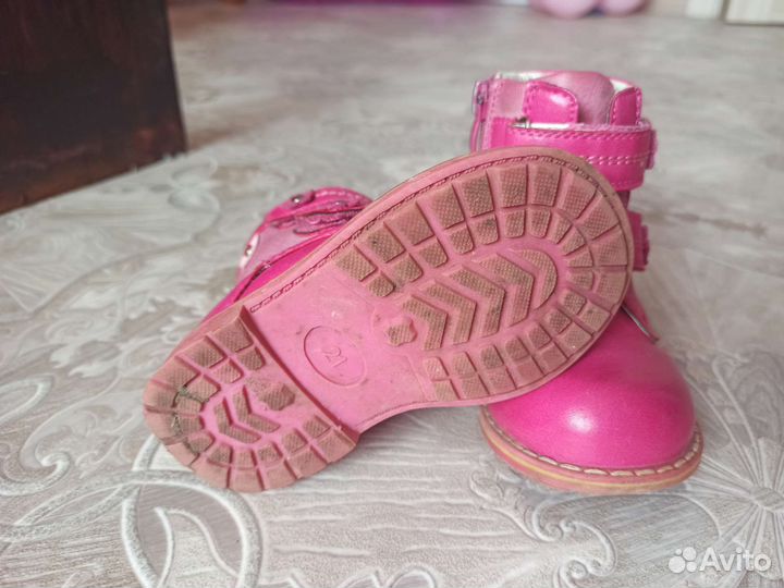 Ботинки детские осенние для девочки 21 размер