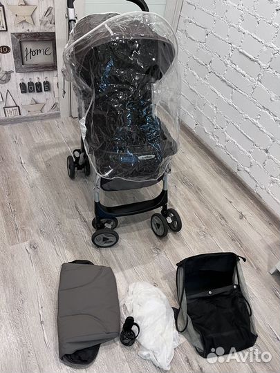 Прогулочная коляска peg perego aria серая