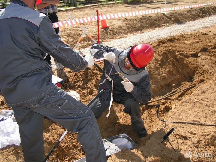 Установка кабельных муфт. Ремонт силового кабеля