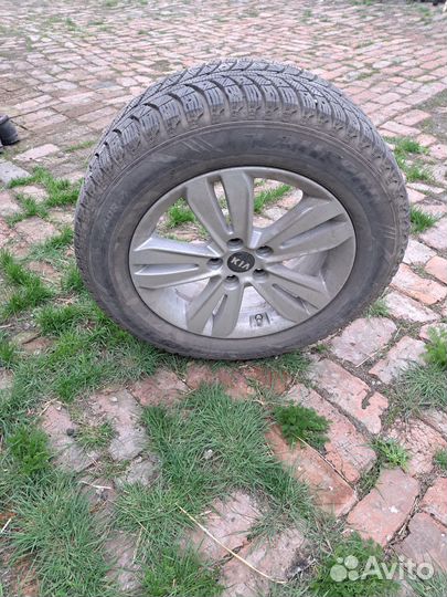 Шины r17 5x114 с резиной бу