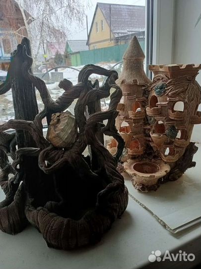 Замки для аквариума