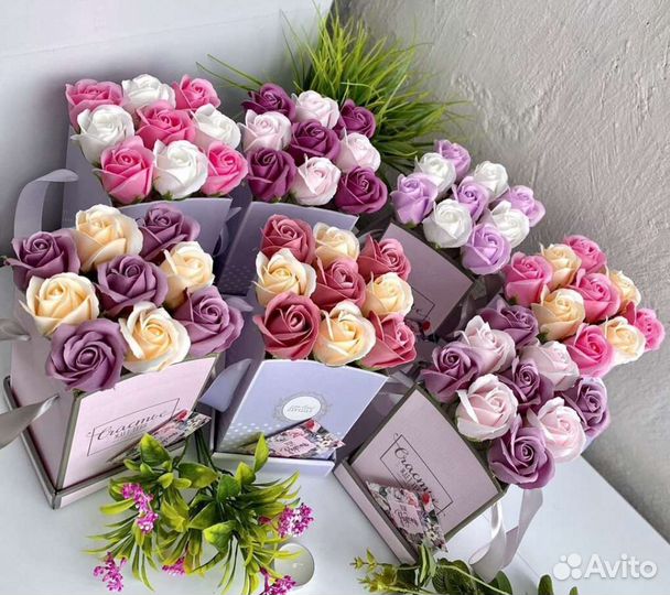 Букет цветов из мыла