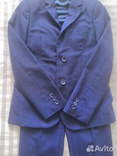 Школьный костюм для мальчика 134 синий