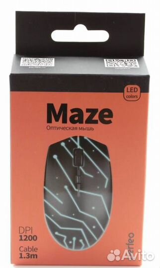 Мышь проводная Perfeo Maze 4 кн. USB, Game design