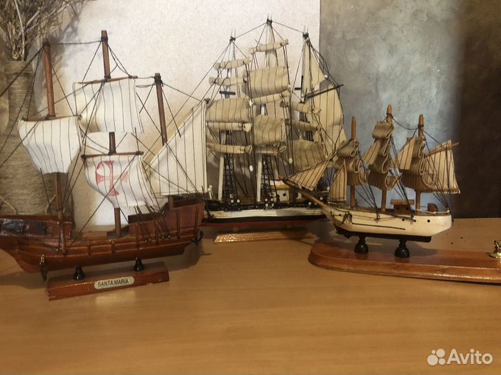 Модель корабля из дерева