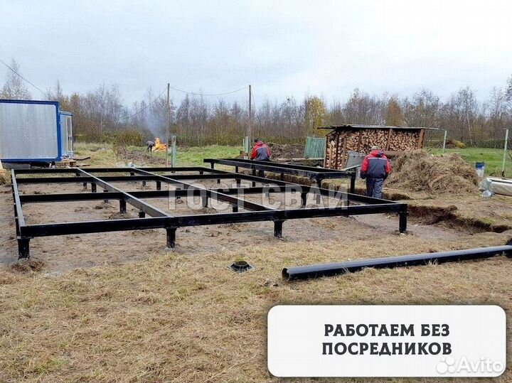 Сваи винтовые для фундамента. Монтаж 1-2 дня