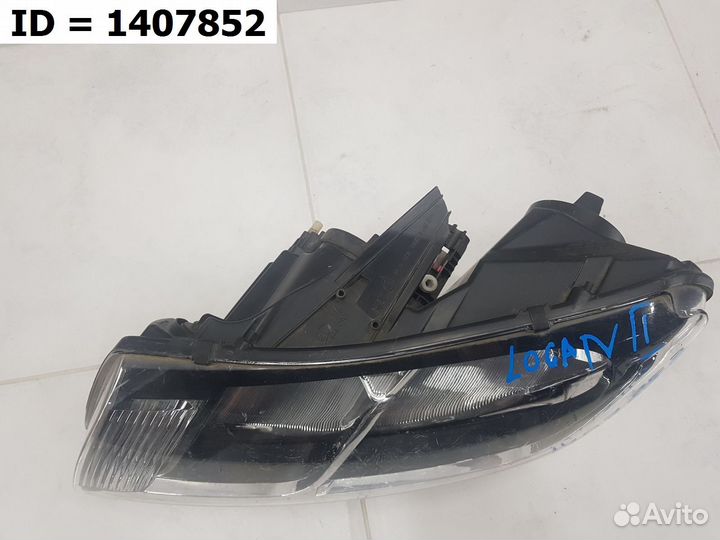Фара левая Renault Logan