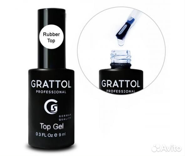 Grattol Rubber Top Gel - Каучуковый Топ, 9мл