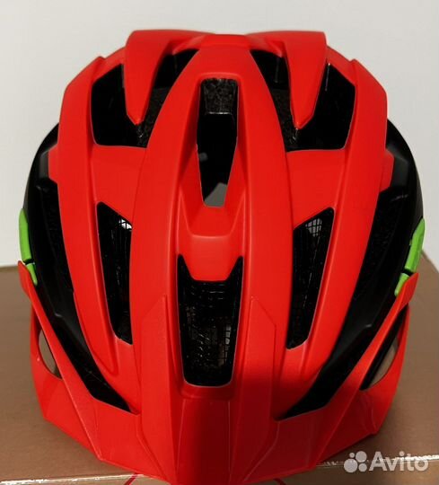 Велошлем Alpina Valparola XC Neon red-black-green