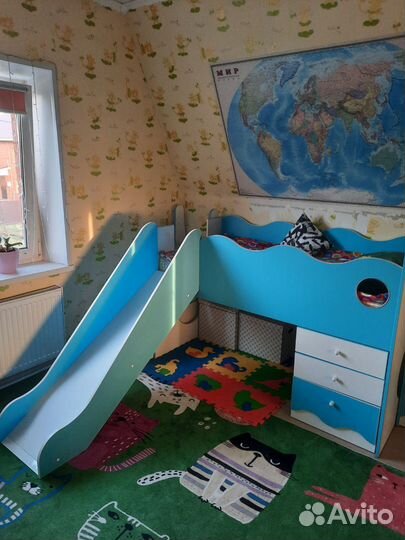 Детская кровать чердак+матрас
