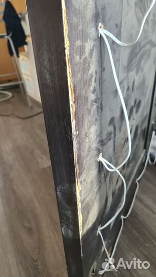 Гримерное зеркало с лампочками бу