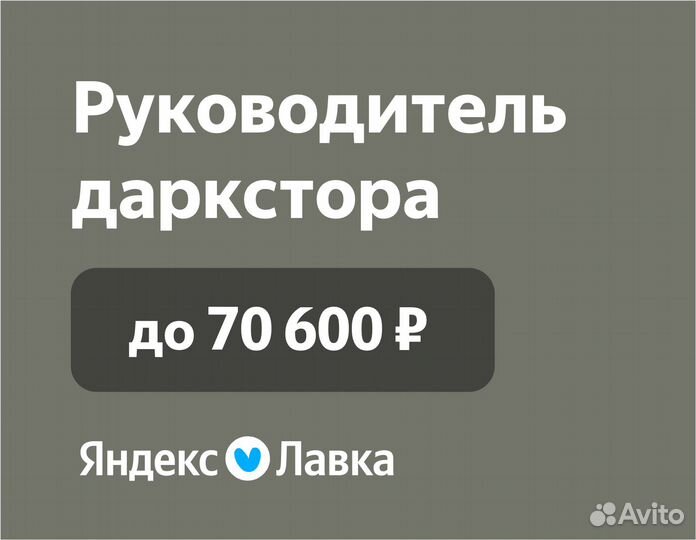Заместитель директора склада Яндекс Лавка