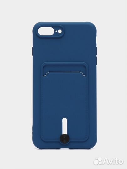 Чехол (софт тач) на iPhone 7 8 plus с карманом