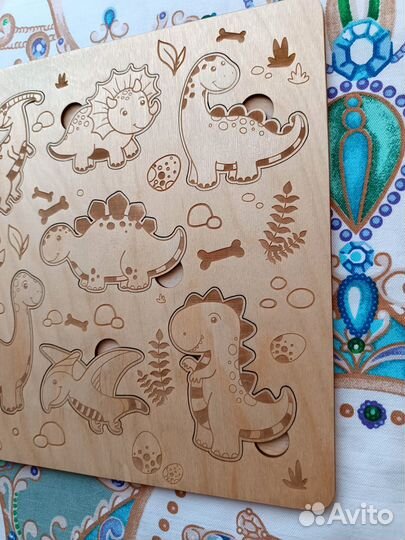 Пазлы из дерева для малышей