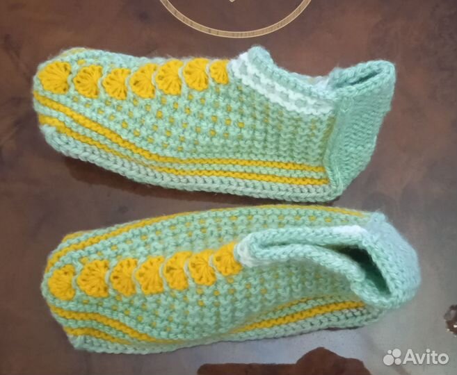 Носки шерстяные ручной вязки. 34 - 36 раз