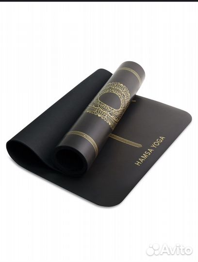 Коврик для йоги и фитнеса каучук